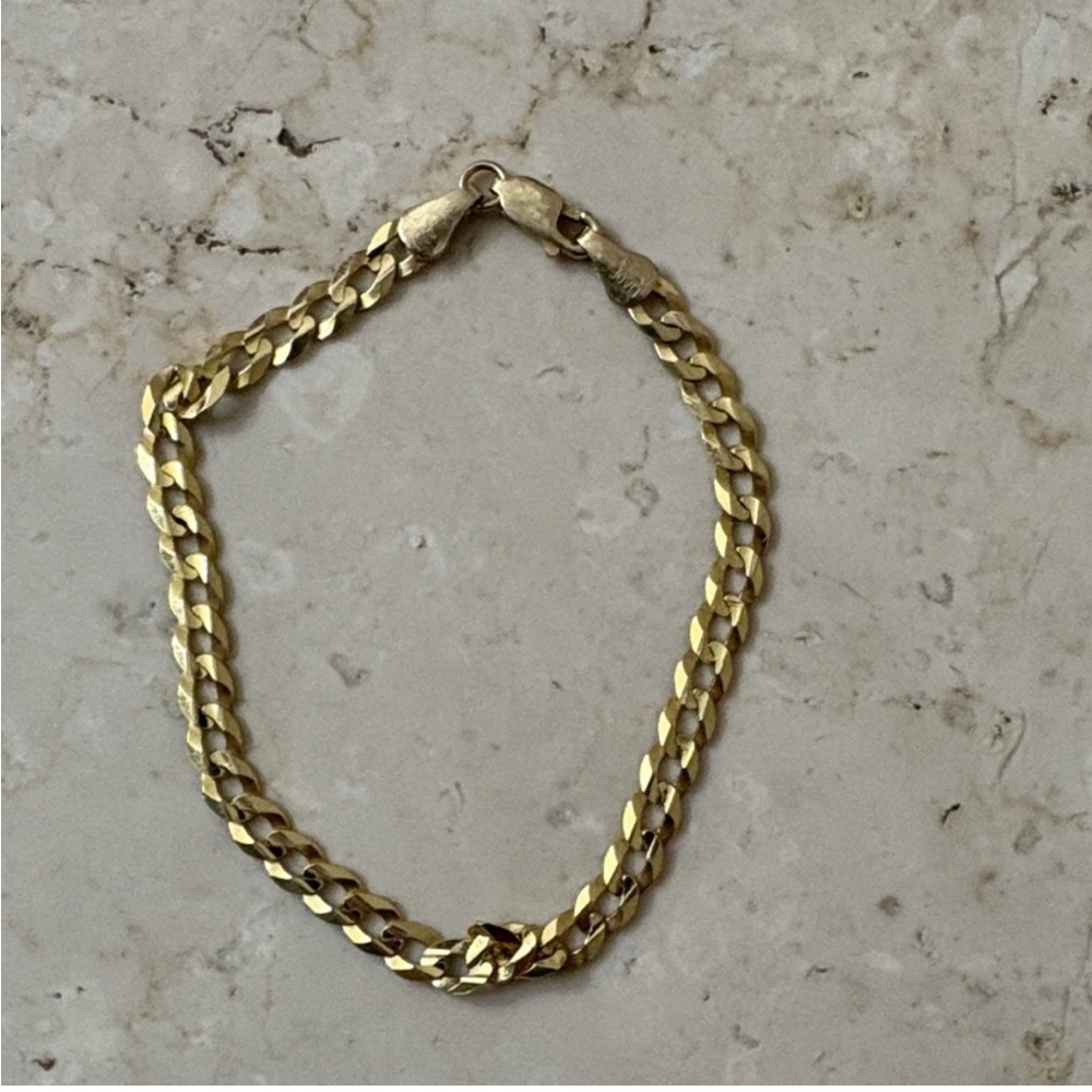 Double Link Gold Bracelet Made in Italy